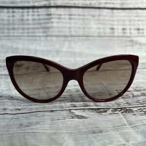 Tory Burch TY7078A Maroon & Gold Cat Eye Sunglasses 56MM RXable